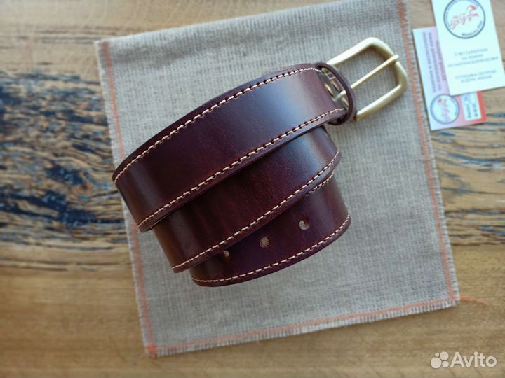 Ремни кожаные ручной работы шьём на заказ