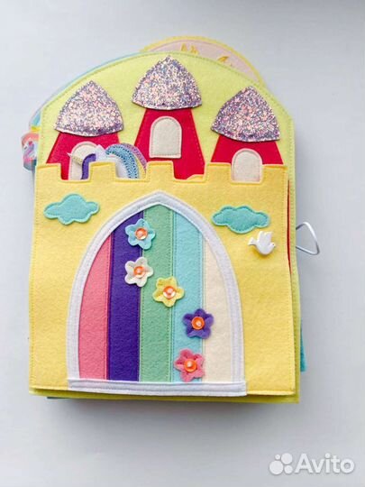 Книжка Домик для принцессы с единорожкой из фетра