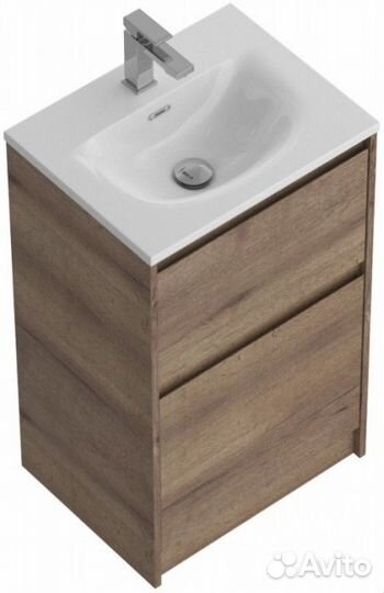 Тумба с раковиной BelBagno Kraft 39-50-PIA-BB-8099-3-50 Rovere Tabacco