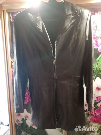 Куртка удлин. нат.кожа 42-44