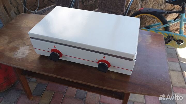 Настольная газовая плита 2 конфорки