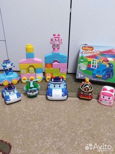 Конструктор Поли. Машины трансформеры Поли