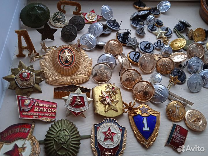 Значки пуговицы кокарды СССР гто
