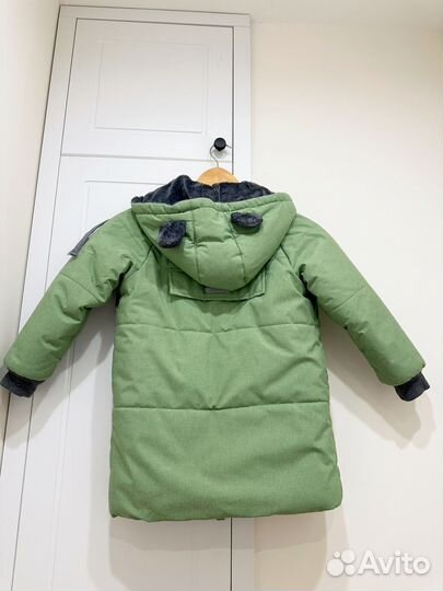 Куртка мишка фисташковая minidino 116