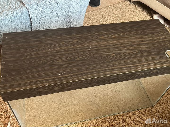 Аквариум на 120 литров б/у, с тумбой и насосом