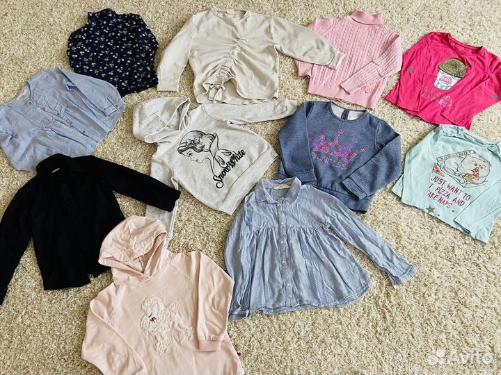 Фирменные вещи пакетом на девочку 110 116