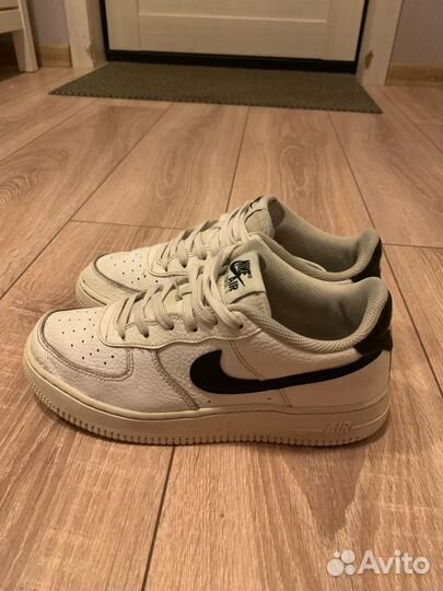 Nike air force 1 white black оригинал