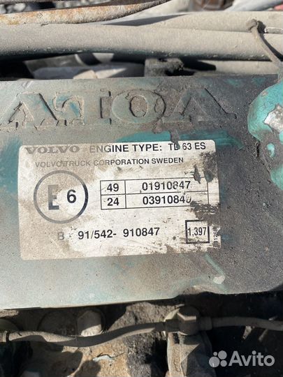 Двигатель Volvo FL TD63 ES 200л.с