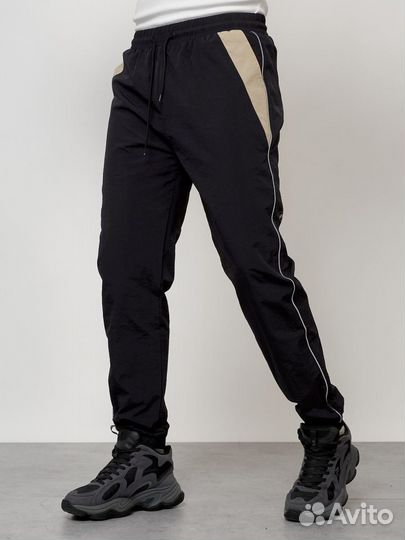 Спортивный костюм мужской модный черного цвета 150