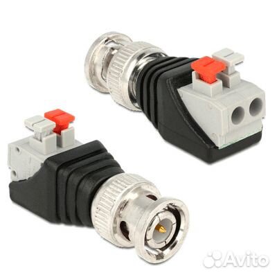 Коннектор разъем TS BNC штекер с клеммной колодкой