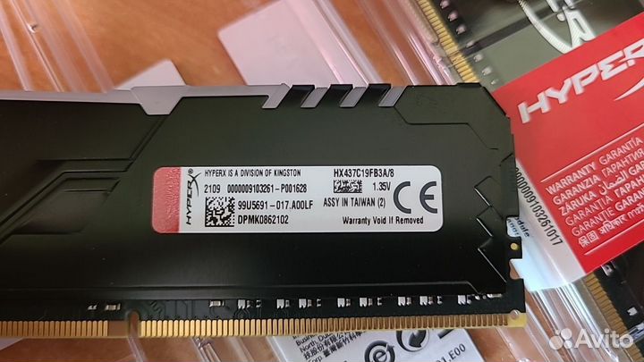 Оперативная память HyperX Fury Black RGB DDR4 16Gb