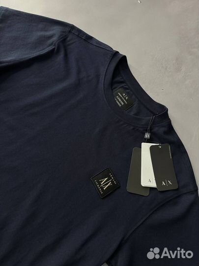 Футболка Armani Exchange синяя мужская