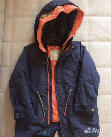 Куртка парка с утеплением zara 110-116