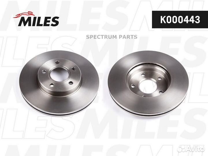 Miles K000443 Диск тормозной передний D278мм. ford