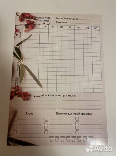 Планер красоты