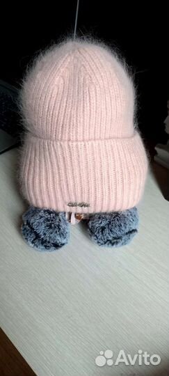 Шапка и снуд ангора(Турция)