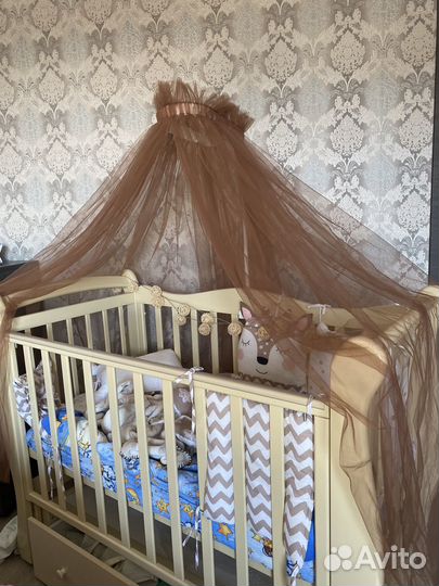 Балдахин в кроватку с держателем