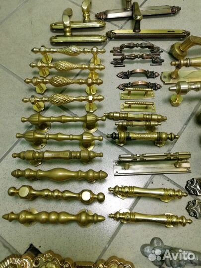 Ручки дверные,старинные, винтажные Бронза