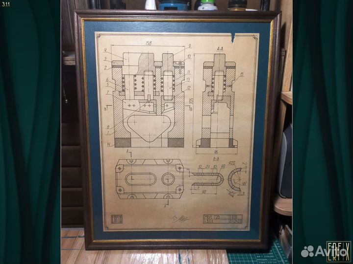 Ретро чертеж 