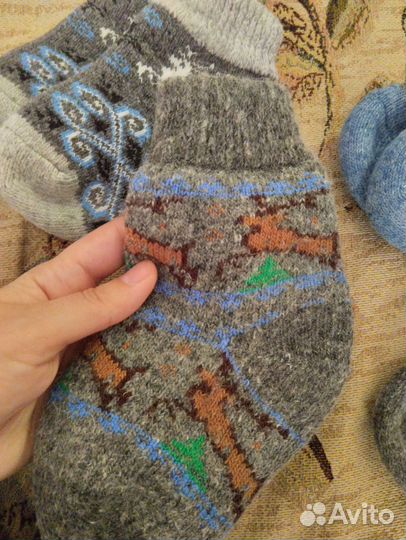 Носки шерстяные детские 14 см и 16 см