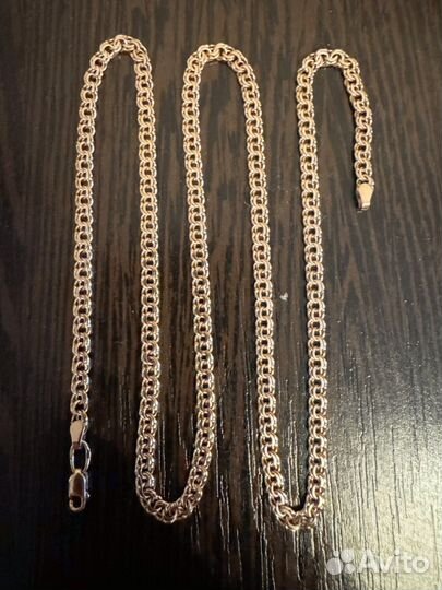 Цепь золотая мужская 585