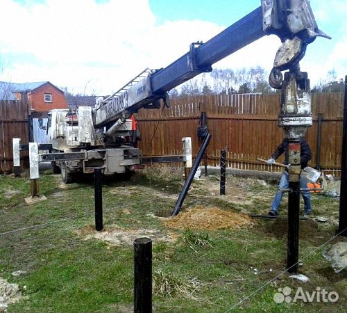 Монтаж винтовых свай