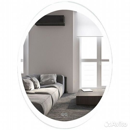 Зеркало Art&Max am-ova-570-770-ds-f-h Белое