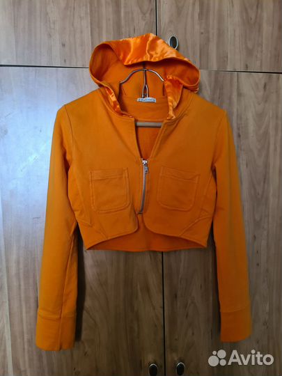 Худи с капюшоном для девочки, на замке