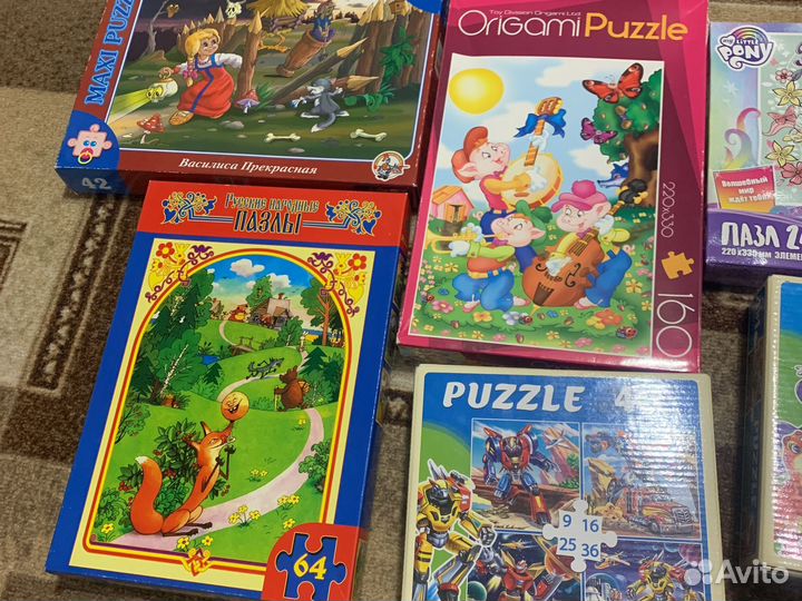 Пазлы детские и взрослые до -1500деталей