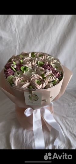 Сладкие букеты из зефира