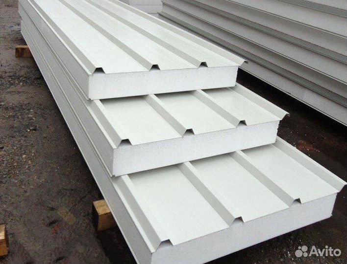 Сэндвич-панели пенополистирол (кровля и стены)