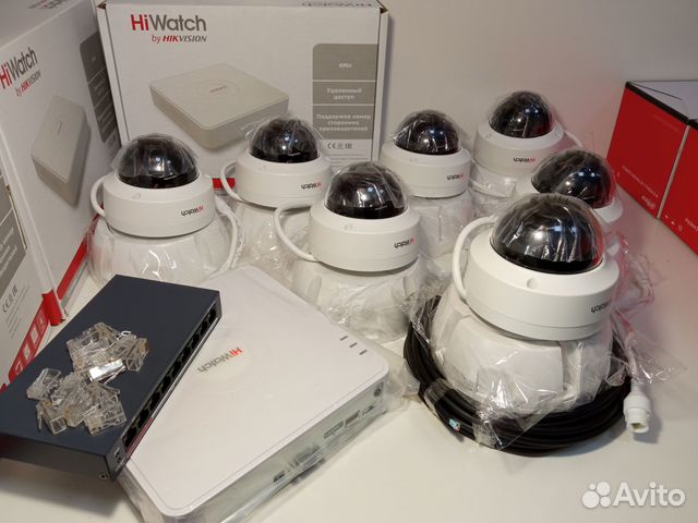 Готовая система видеонаблюдения на 7 камер HiWatch