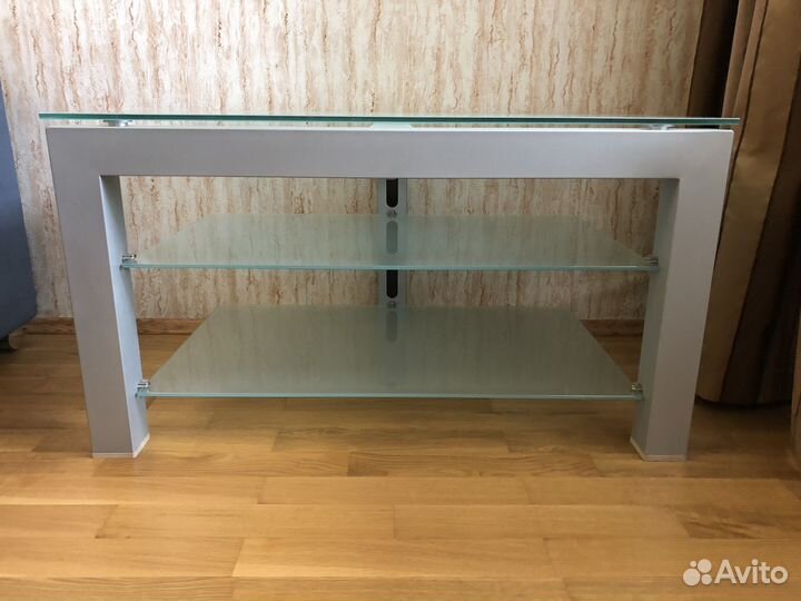 Стеклянная тумба под тв телевизор