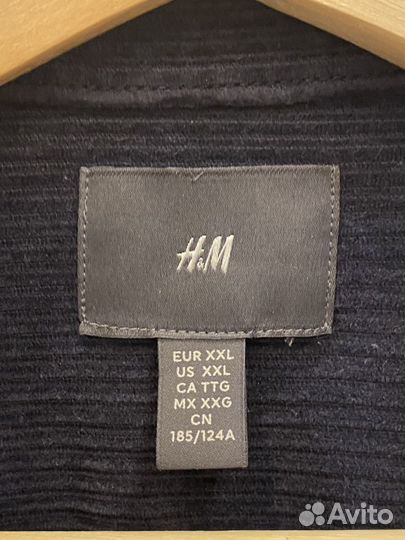 Рубашка мужская вельветовая H&M