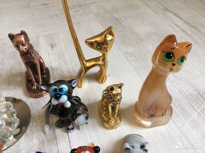 Коллекция котиков из различных материалов