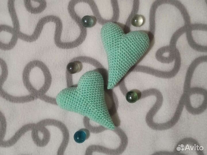 Сердце валентинка вязаное