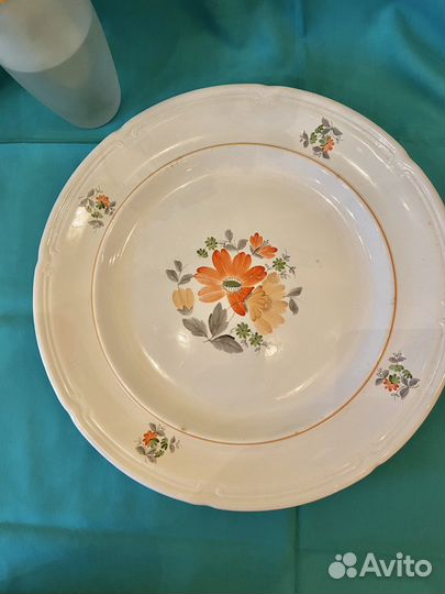 Тарелка зик и штоф керамический из СССР