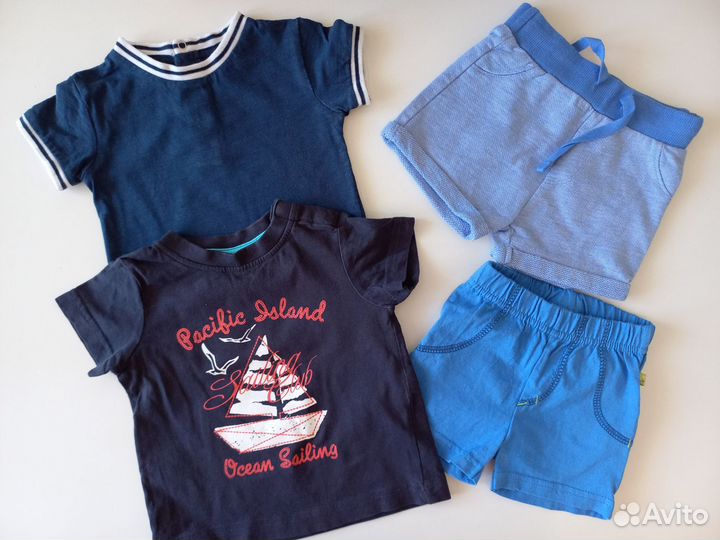 Летние вещи пакетом на мальчика 62 68