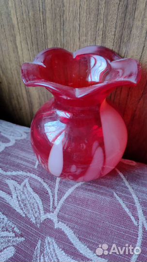 Ваза цветное стекло СССР