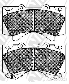 Колодки пер. toyota land cruiser 200 07 PN154