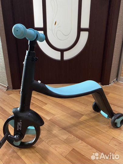 Детский самокат, трехколесный велосипед