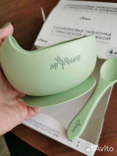 Детская тарелка на присоске miyoumi