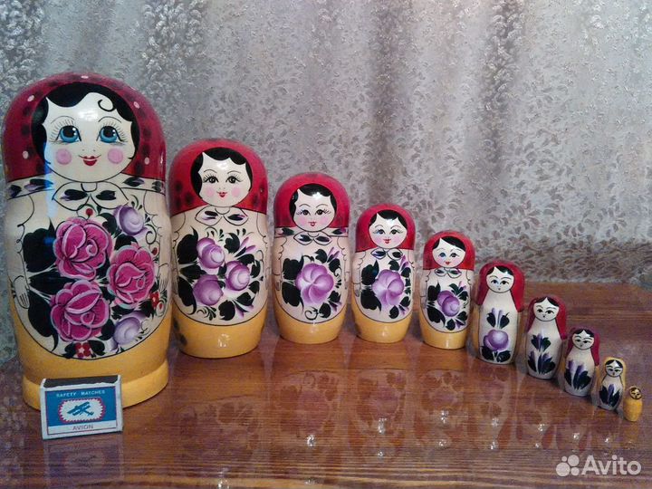 Деревянная игрушка из 10-три кукол Матрёшка, новые