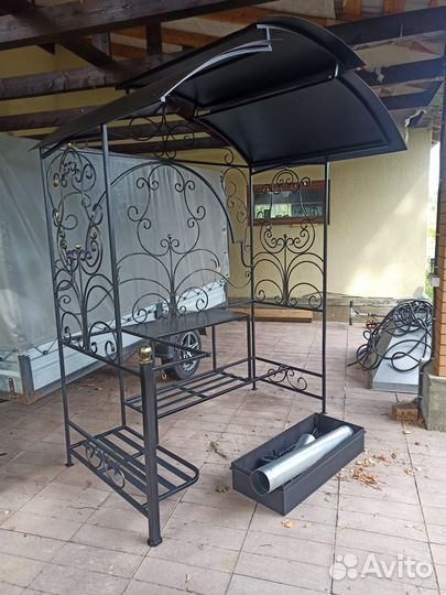 Мангал с крышей