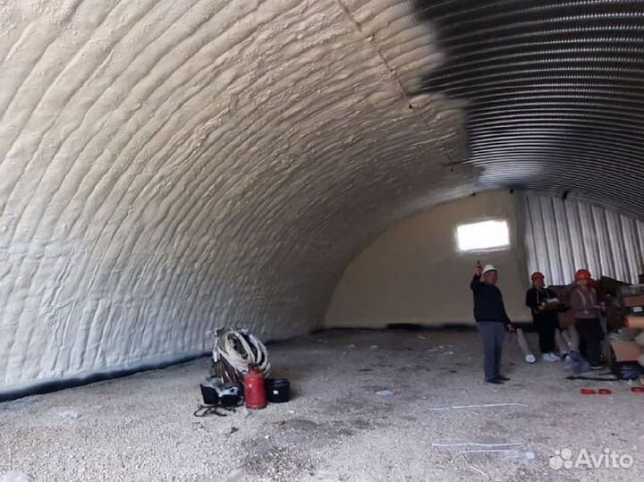 Утепление потолка напылением ппу