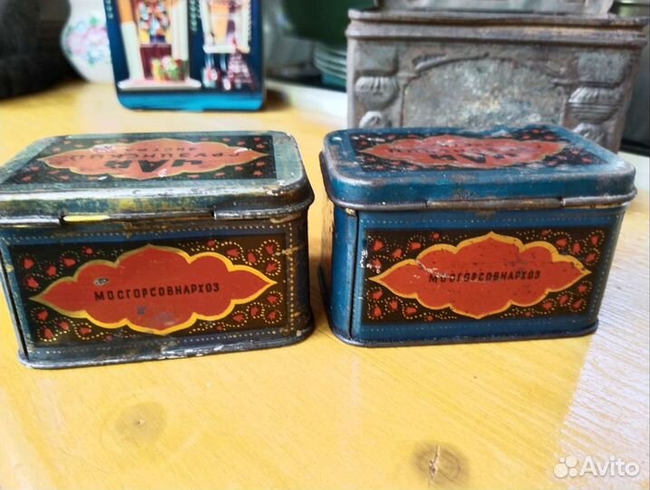 Жестяные банки для чая