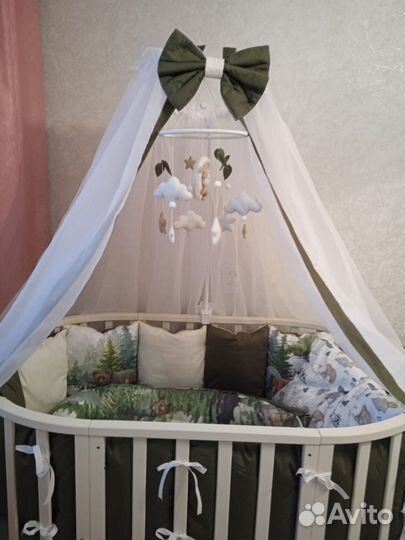 Бортики в детскую кроватку