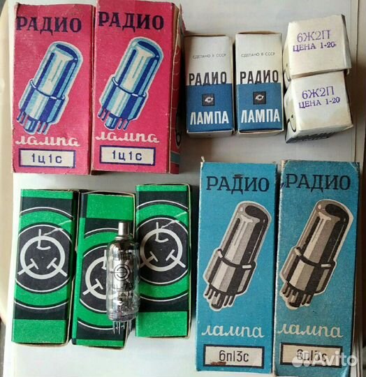 Радиолампы 2ж2м, 6п13с, 6п18п