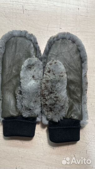 Варежки норковые женские в стили 