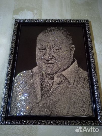 Портрет стразами